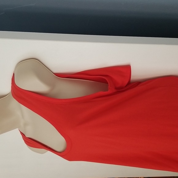 Fabletics Mariela Tank Color: Scarlet XL NWT Open Back with Tie - Picture 5 of 11